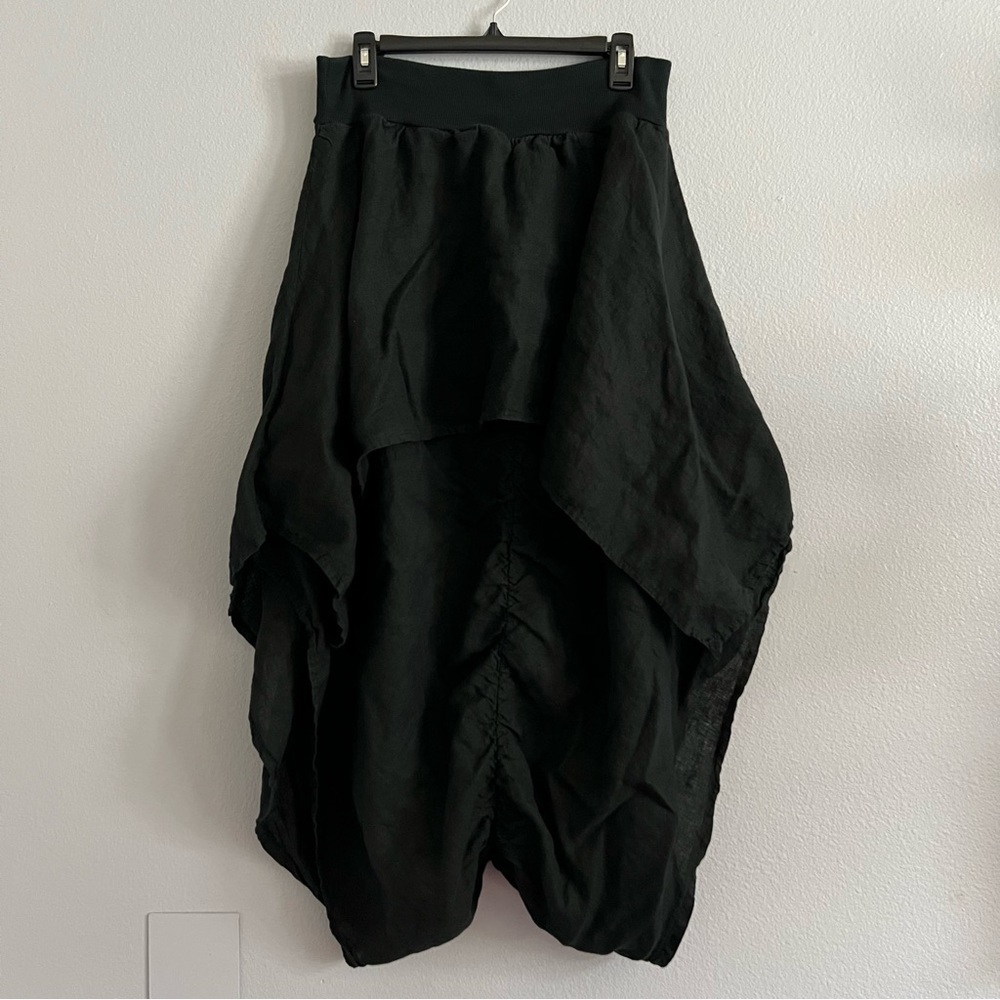 Black Cropped Harem Pants - Women